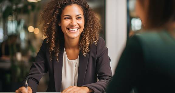 woman at job interview