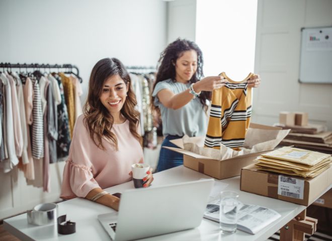women in retail setting