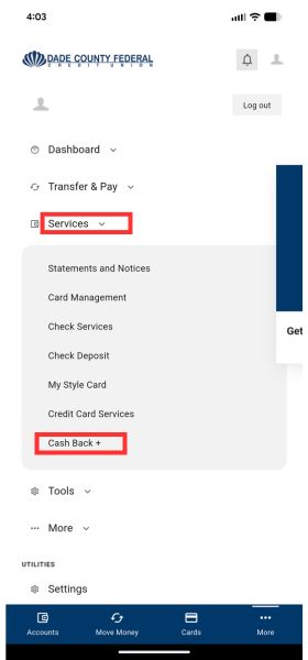 cashback plus screenshots