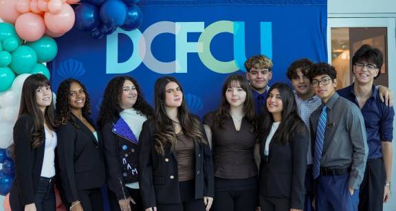 group of young student interns