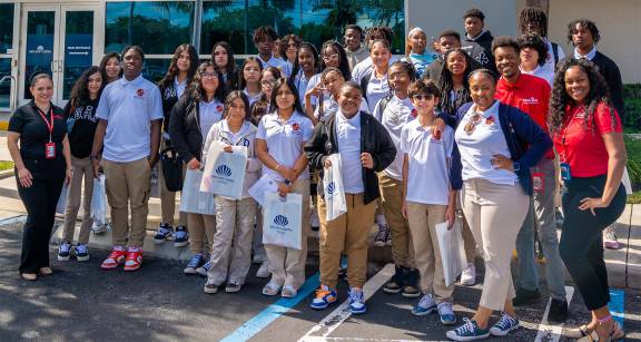 Homestead Senior High School students