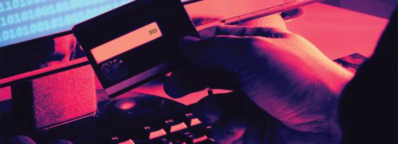 Scammer with credit card