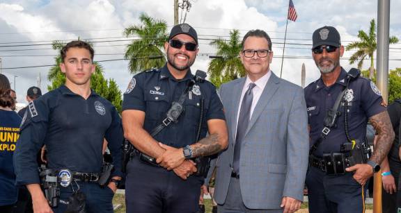 police officers in a group
