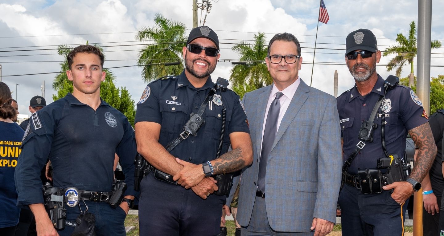 police officers in a group