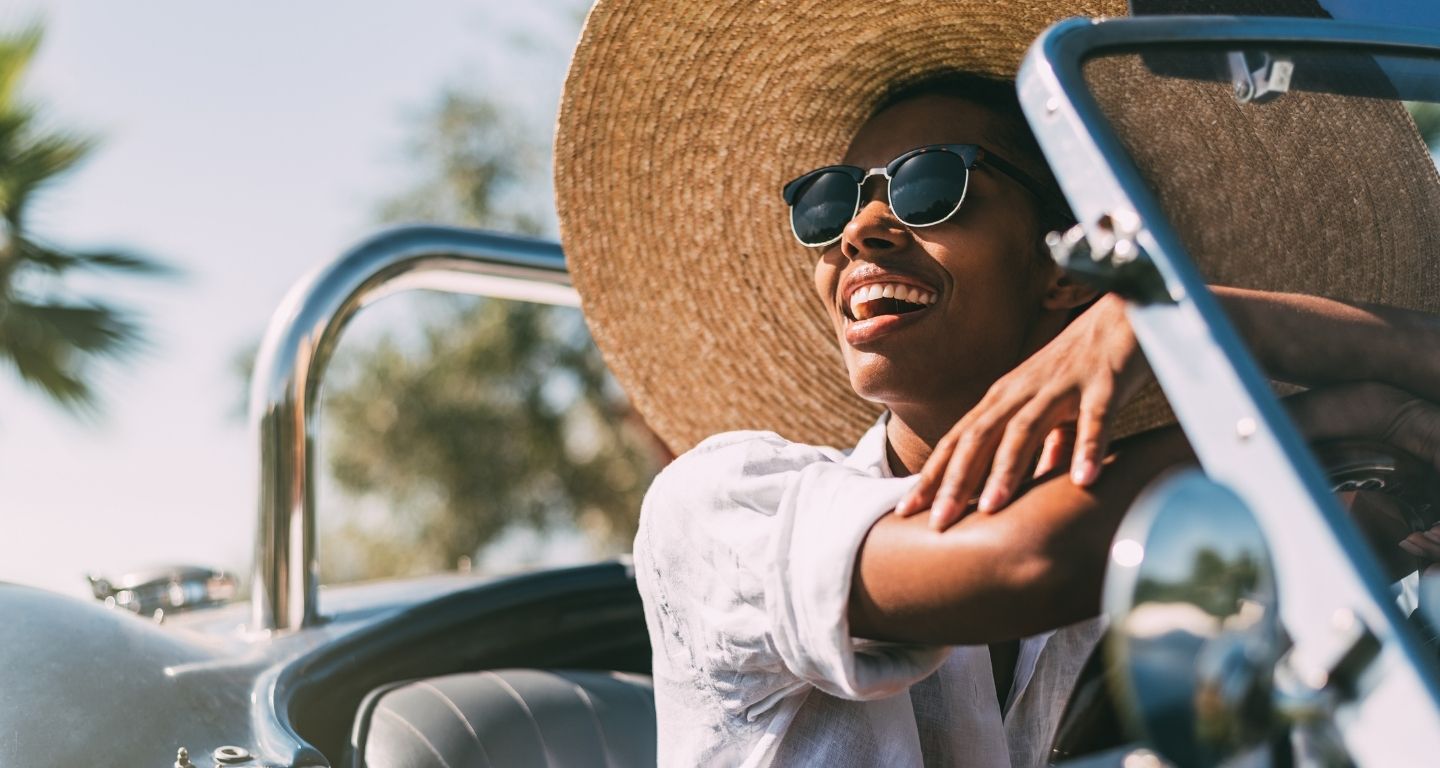 people giving holiday gifts