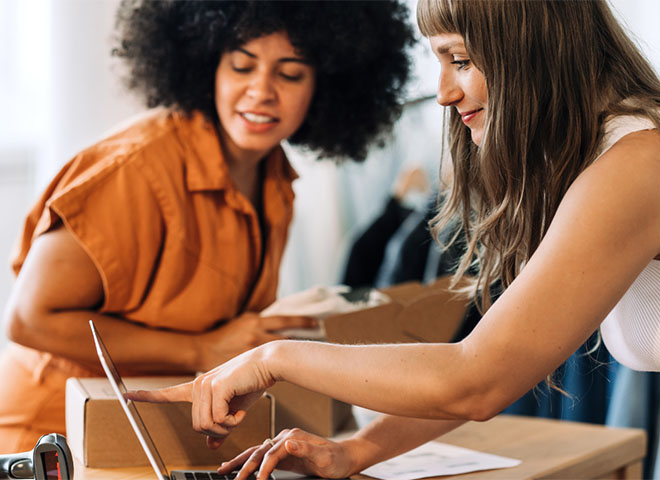 Two female business owners